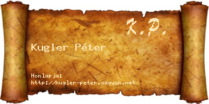 Kugler Péter névjegykártya